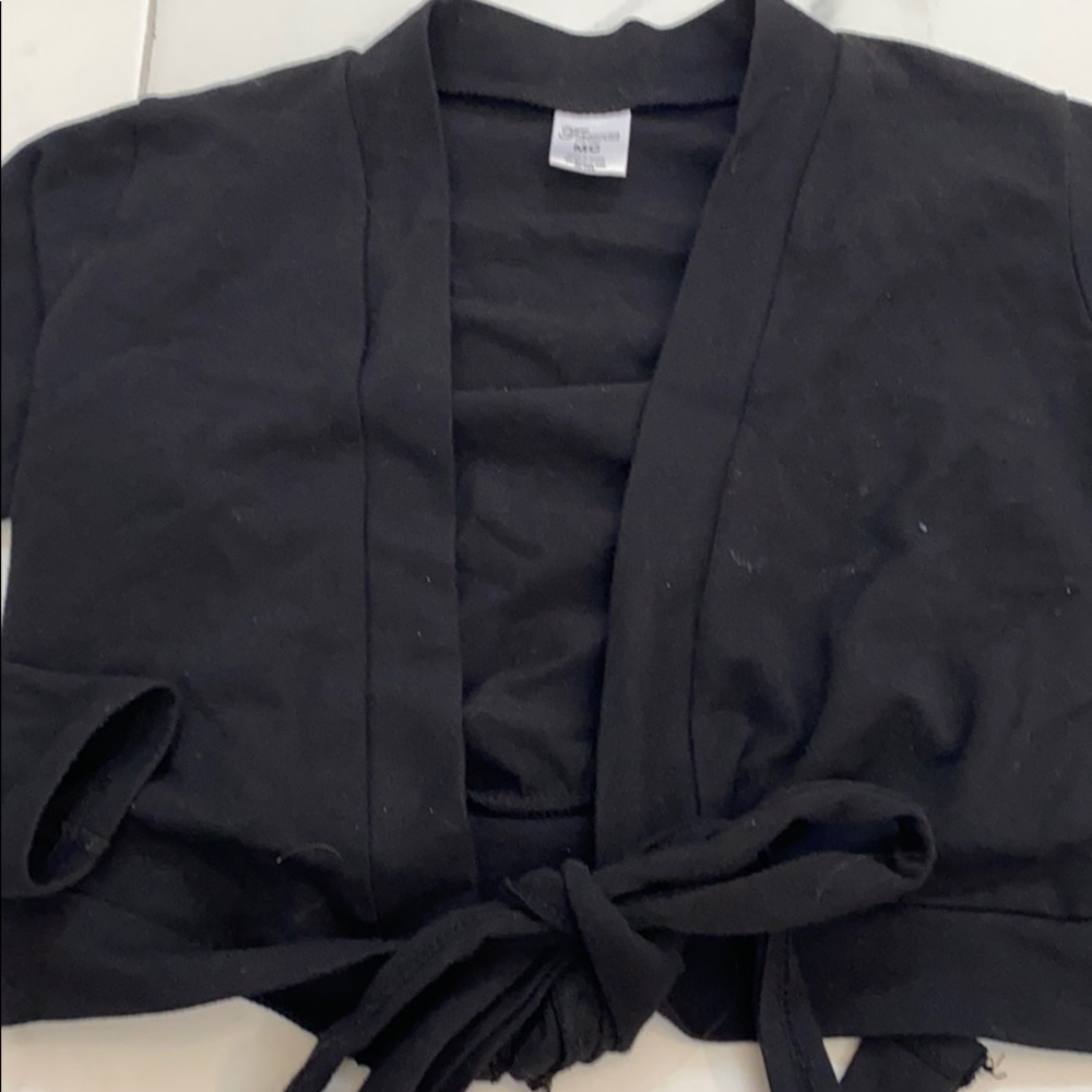 Dance warm up sweater with tie